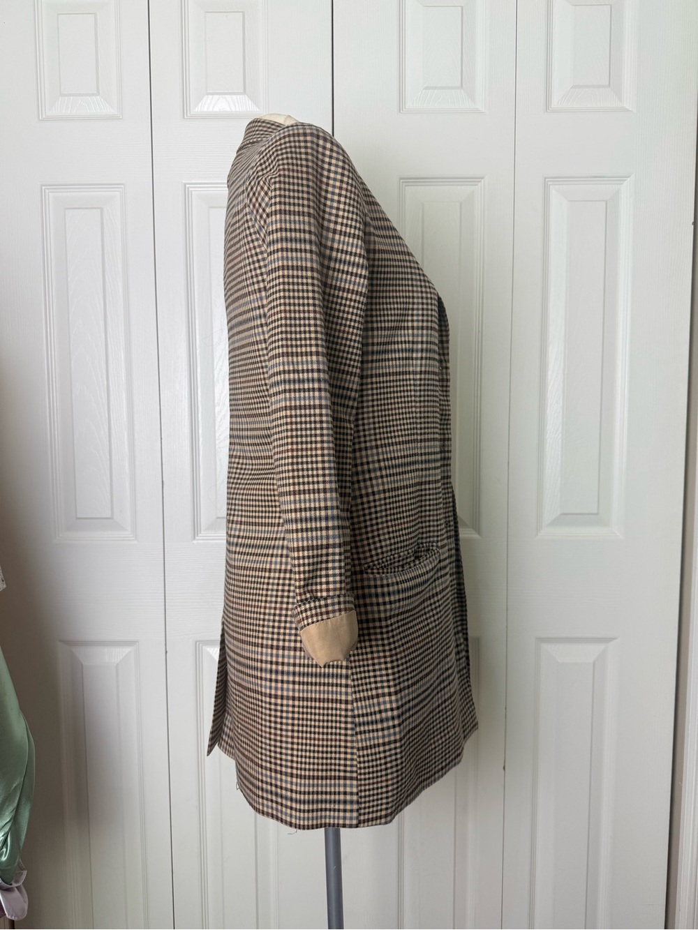 BB Dakota Brown Houndstooth Blazer Jacket - Picture 2 of 4